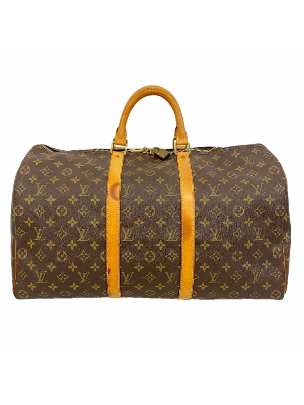 Louis Vuitton Boston Bag Monogram Keepall 50 Brown